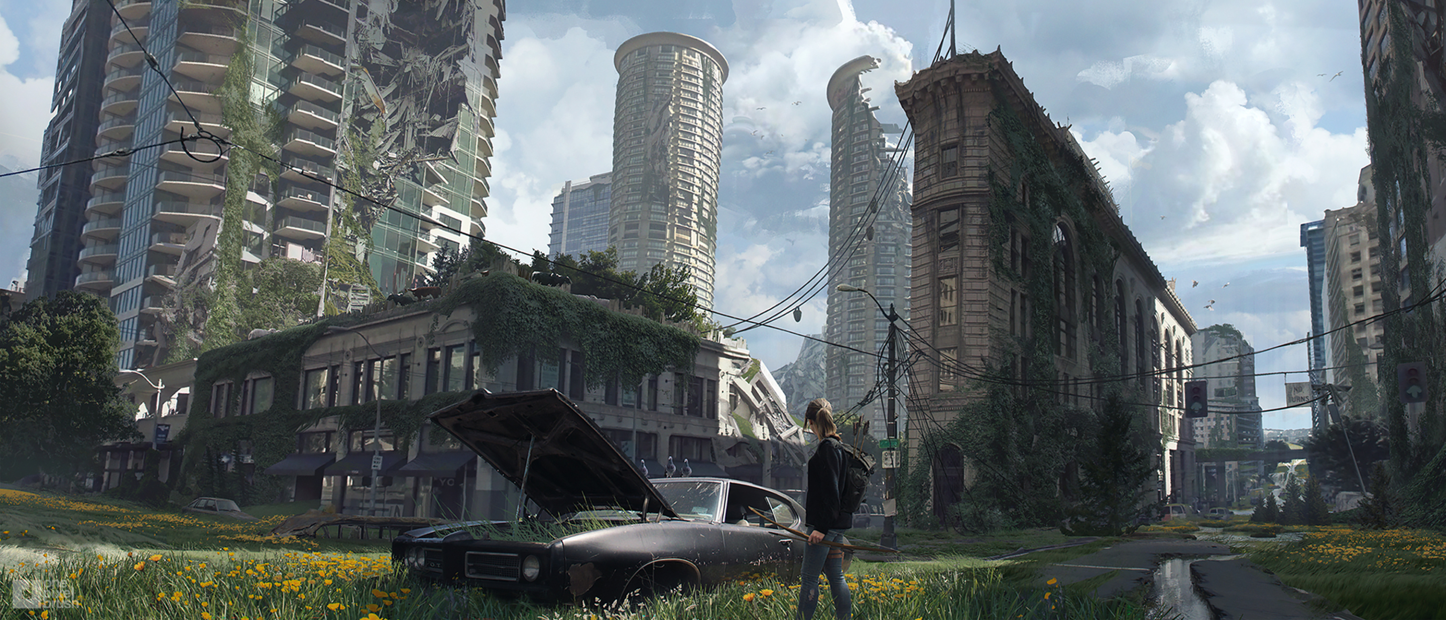 the last of us 2 video game concept art environment