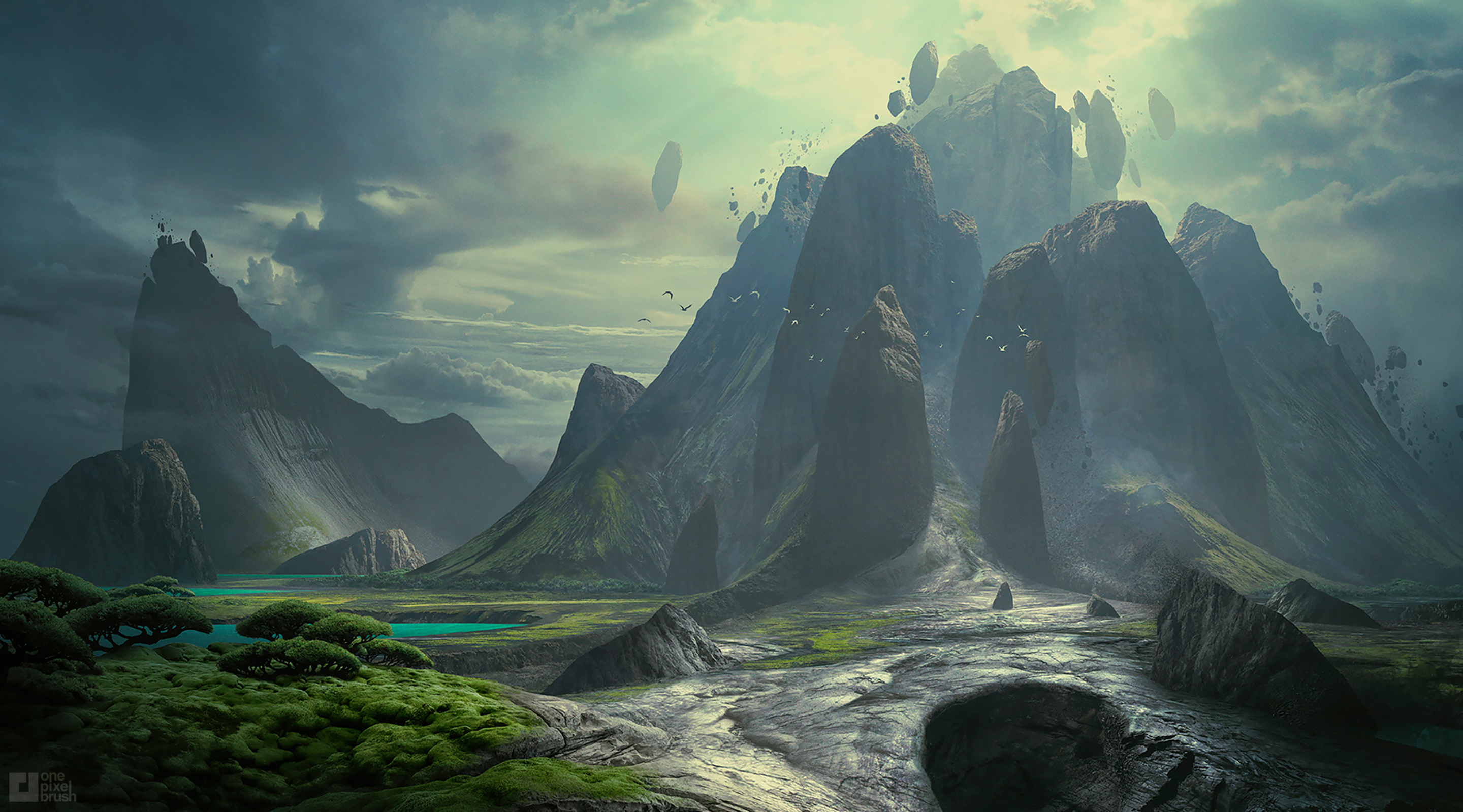 mass effect video game concept art environment