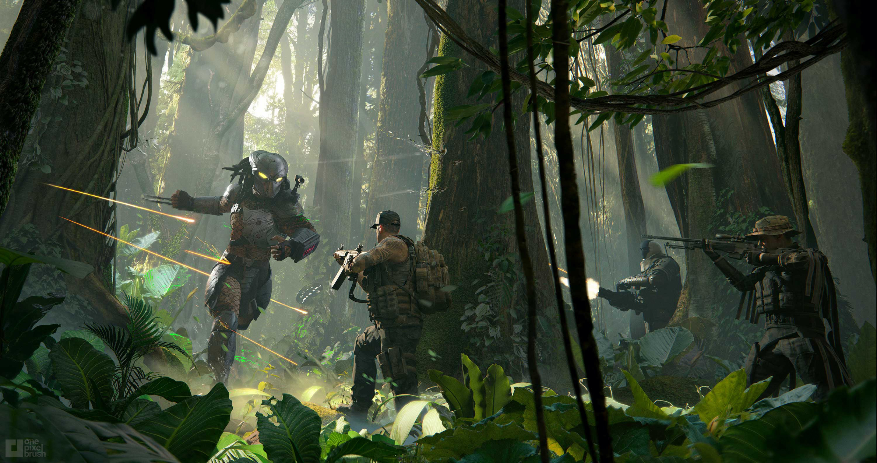 predator hunting grounds video game concept art character design