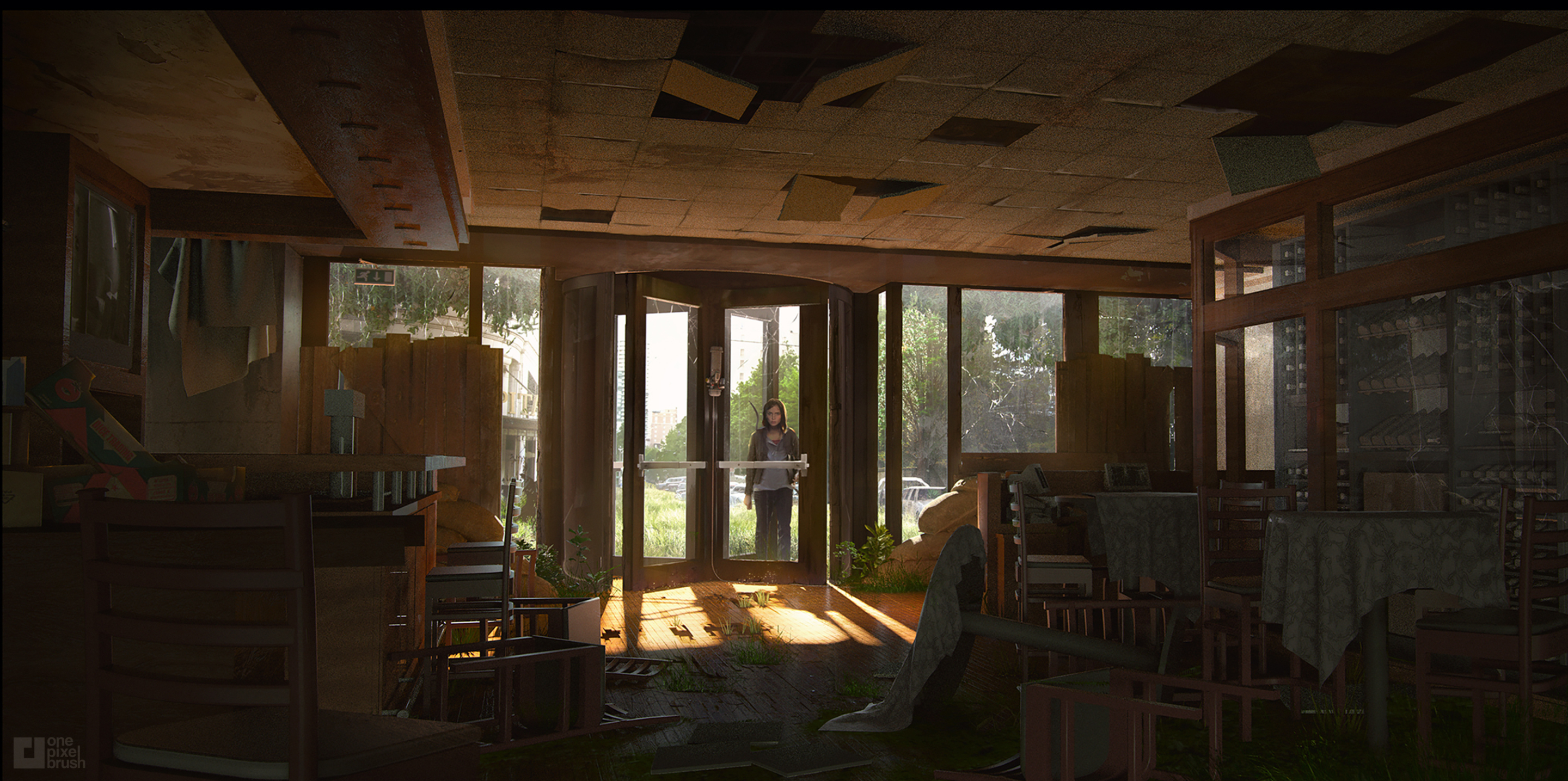 the last of us 2 video game concept art environment