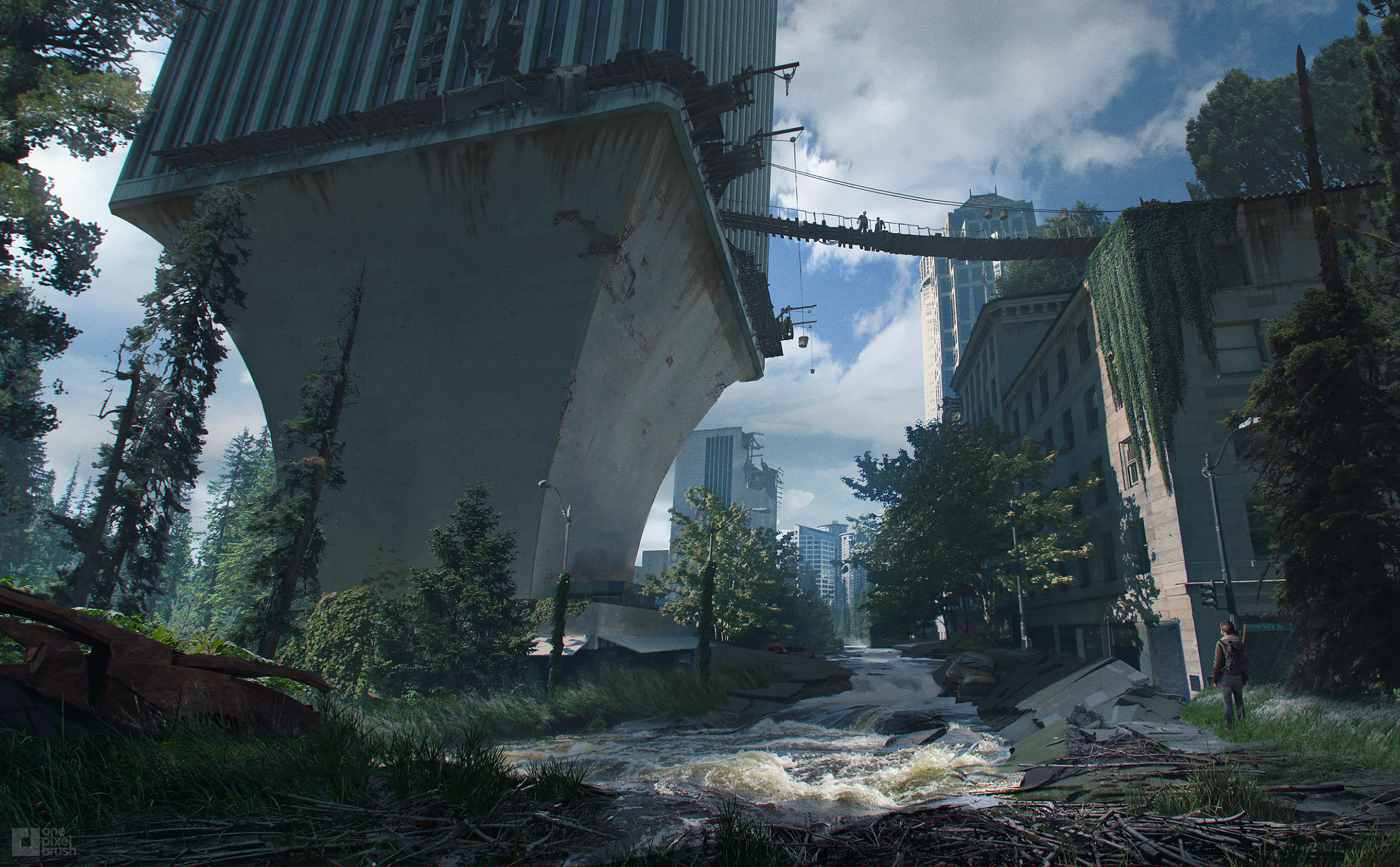 the last of us 2 video game concept art environment